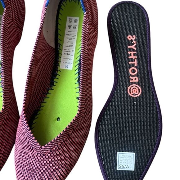 NWOB- Rothy’s The point Rose Double Stitch flats - Picture 6 of 7